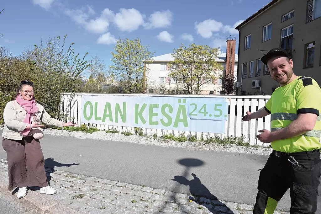 Olan kesä 2025 -tapahtuman pääjärjestäjiin lukeutuvat Orimattilan Yrittäjien Outi Kyöstilä ja Markus Tuominen toivovat orimattilalaisten saapuvan kesänavaustapahtumaan sankoin joukoin.